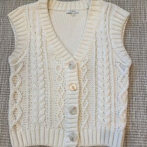 Z SUPPLY Cable Knit vest Size S
